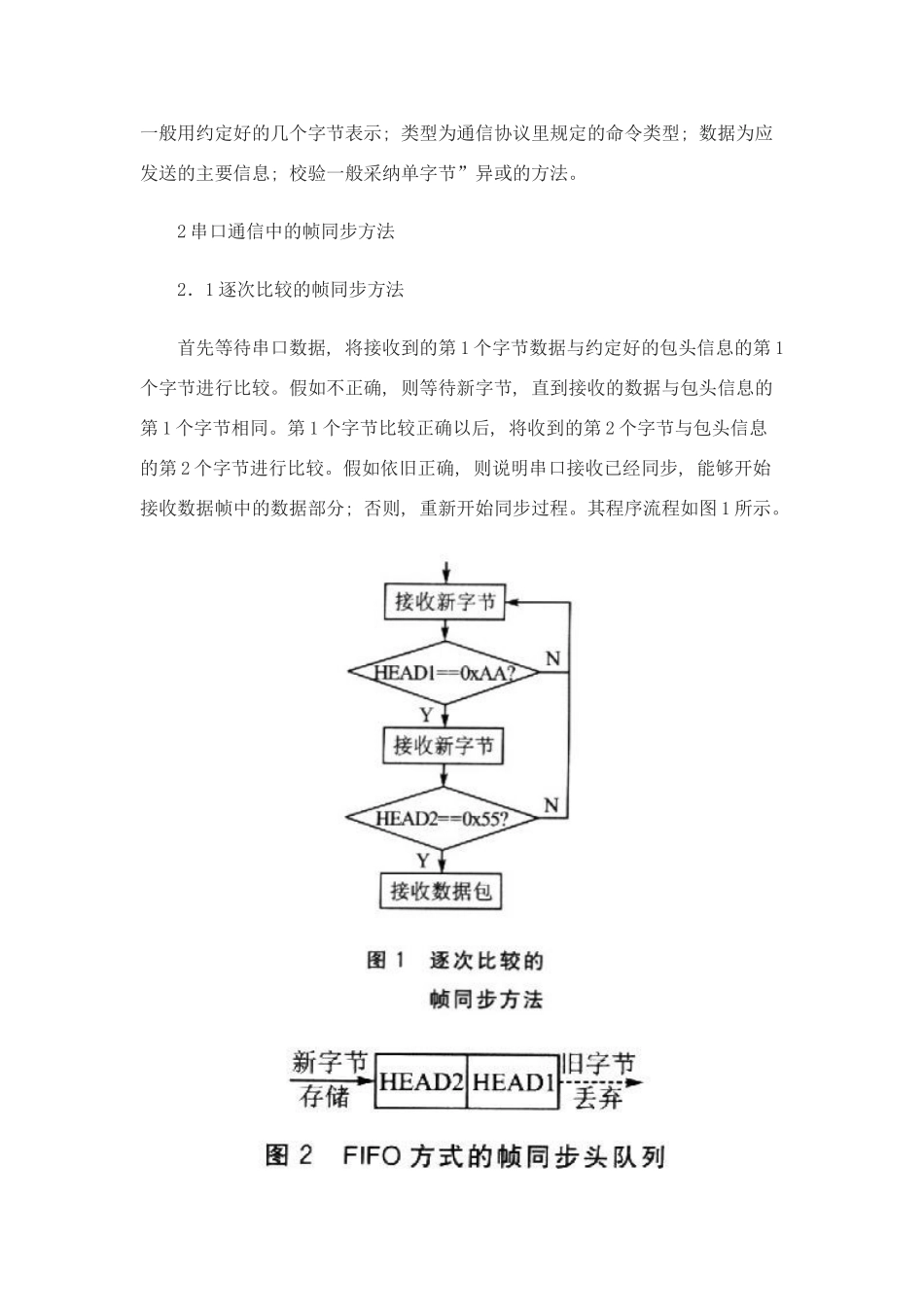 嵌入式系统中串口通信帧的同步方法研究样本_第2页