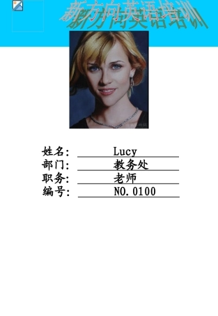 工作证最终效果