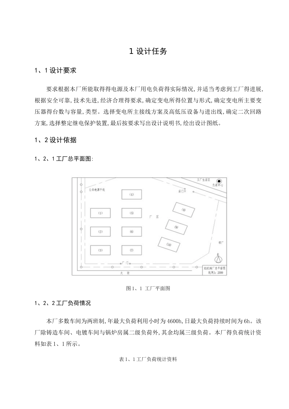 工厂供电课程设计_第1页