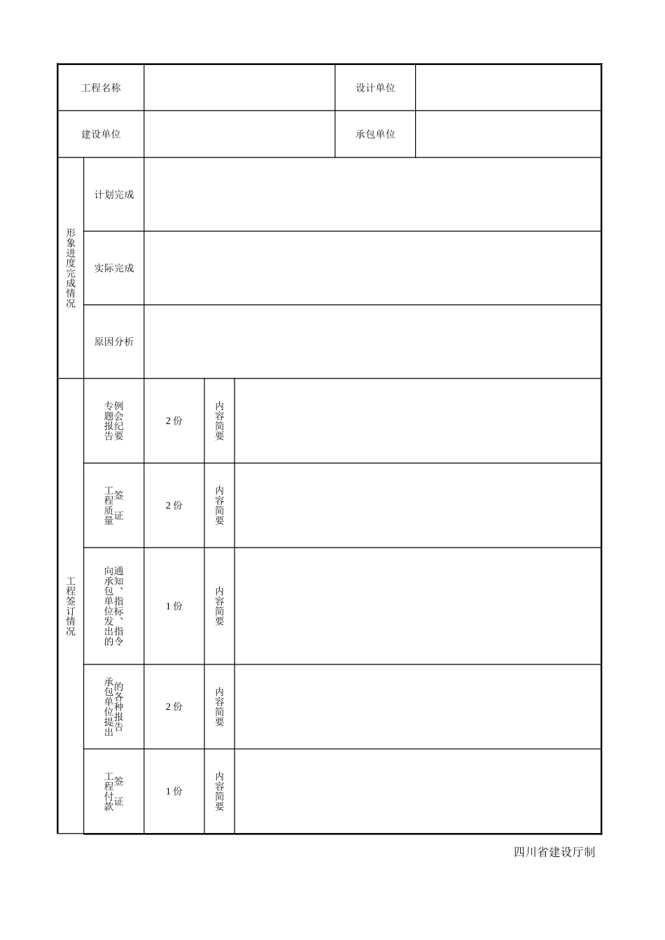 工程建设监理工作月报填写范本及说明_第2页