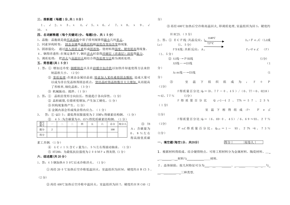 工程材料复习题_第3页