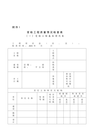 工程质量治理两年行动检查表格