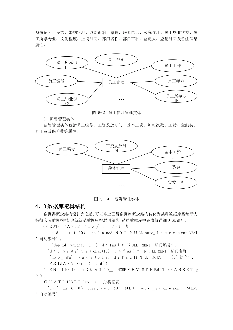 工资管理系统数据库设计_第2页