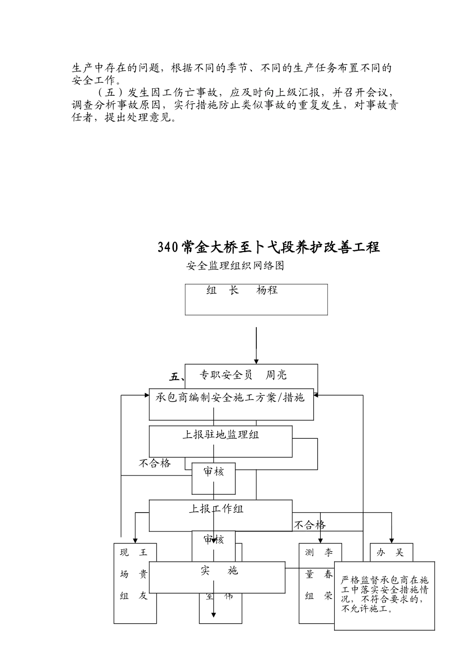 常金大桥至卜弋段养护改善工程安全保证体系_第3页