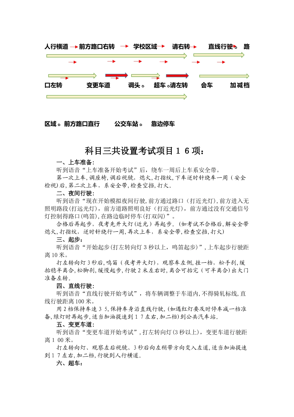 广安华蓥驾考科目三线路顺序_第2页