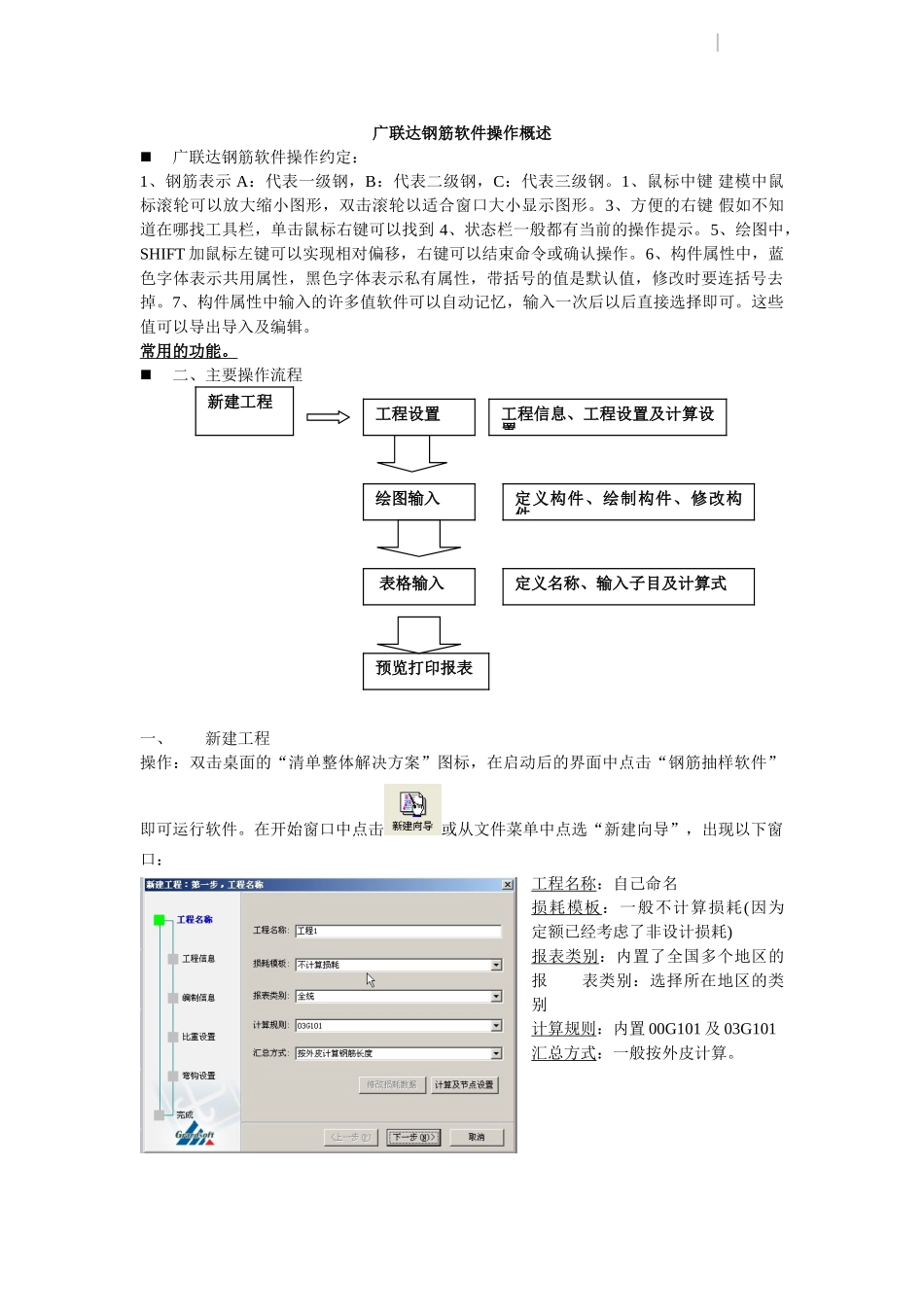 广联达钢筋软件操作概述_第1页