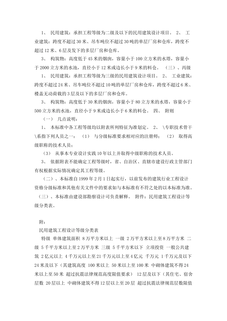 建筑工程设计资质分级标准_第3页