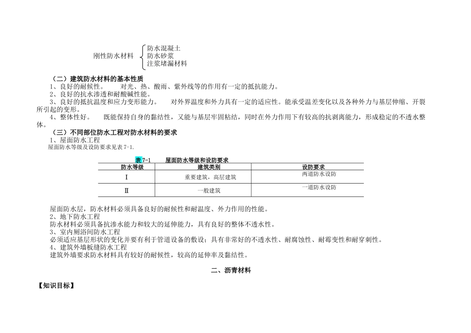 建筑材料与检测教案模块七---建筑功能材料及其性能检测---教案_第2页