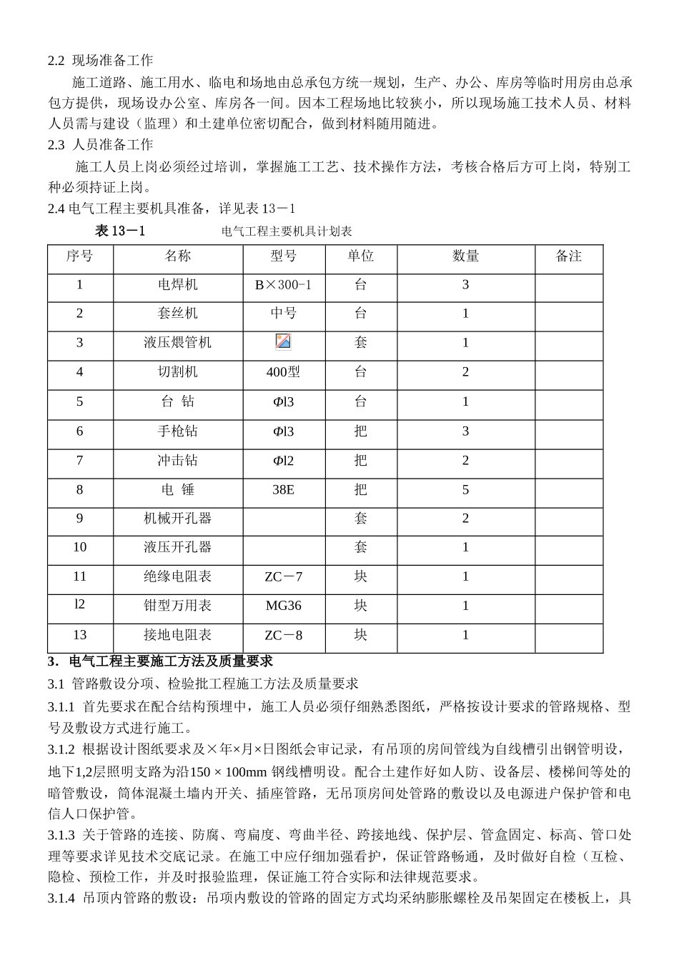 建筑电气工程施工组织设计_第2页