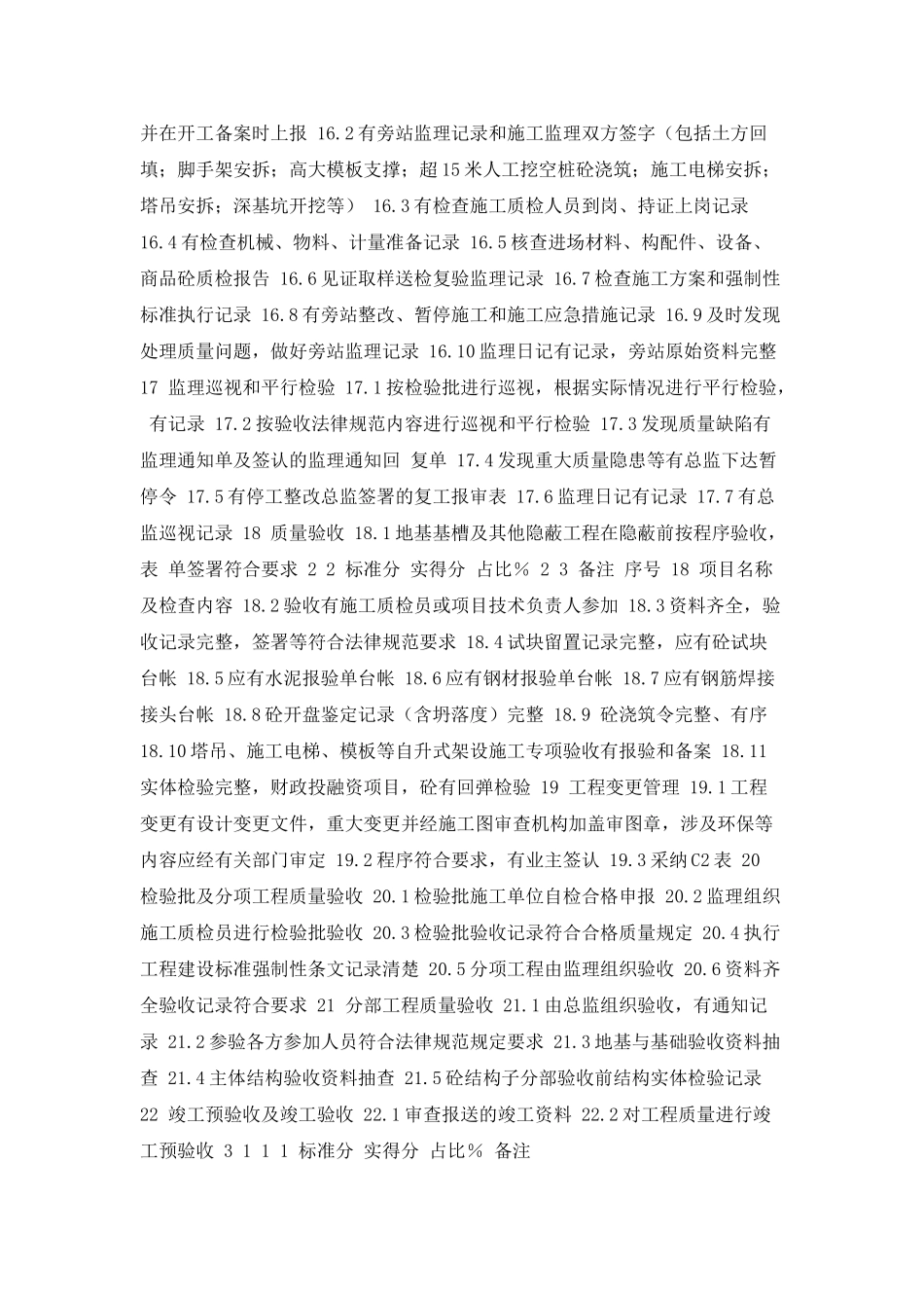 建设工程监理行为检查表土建_第3页