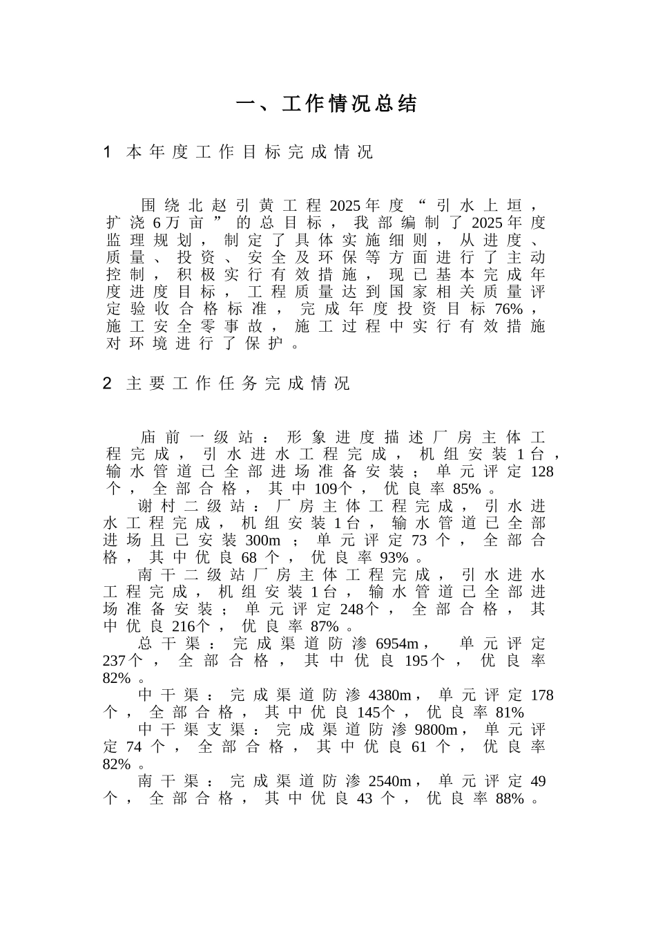 引黄工程年度监理工作总结_第3页