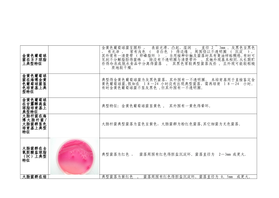 微生物菌落特征形态总结大全_第2页