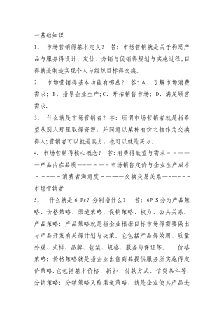 快消品行业知识