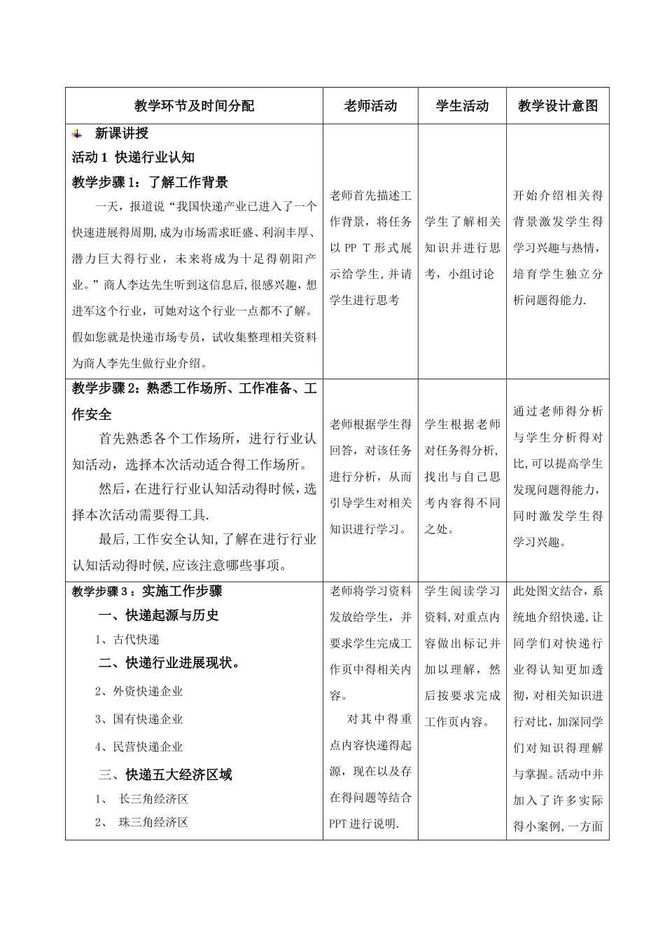 快递作业实务教案_第2页