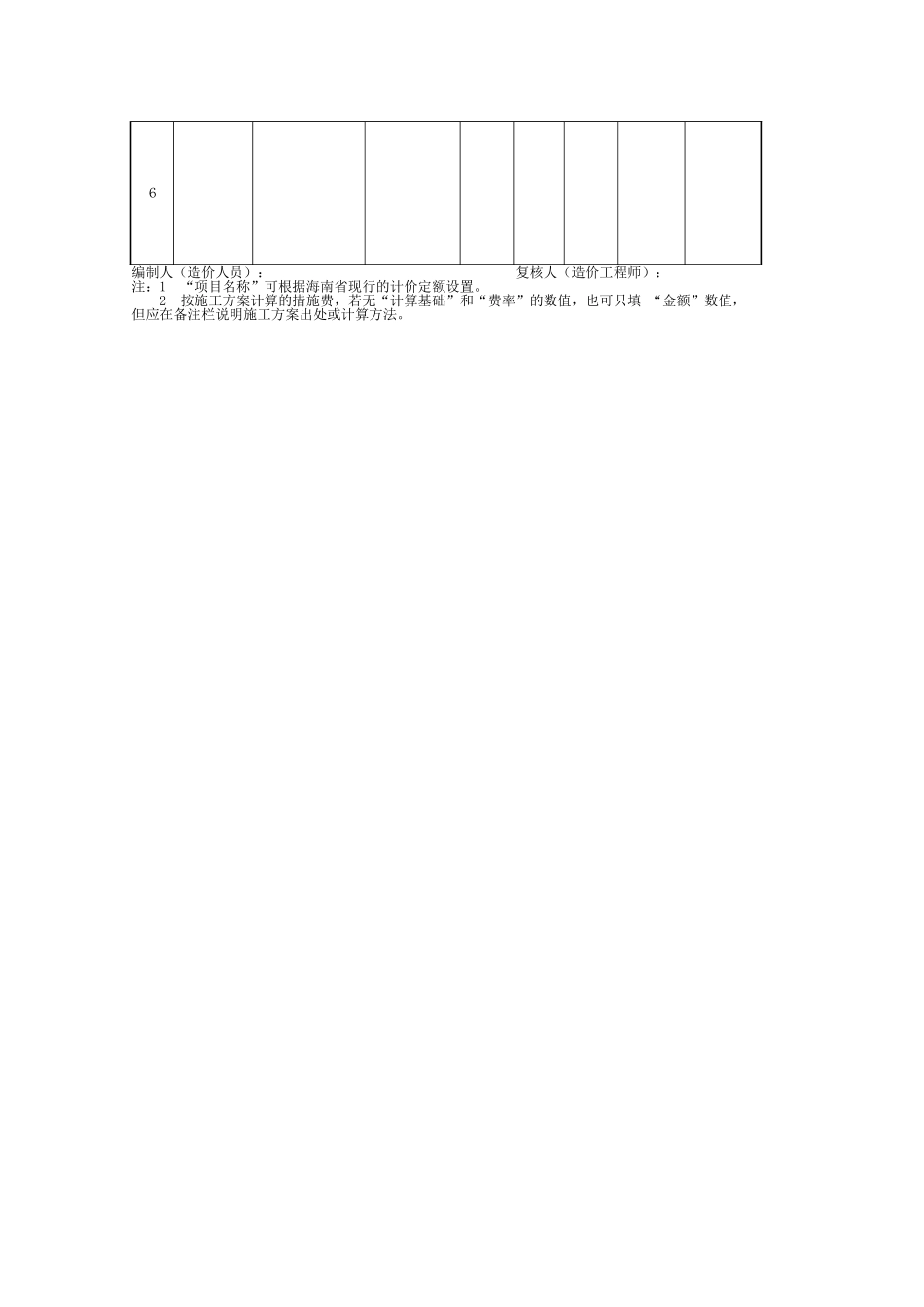 总价措施项目清单与计价表（正式版）_第2页
