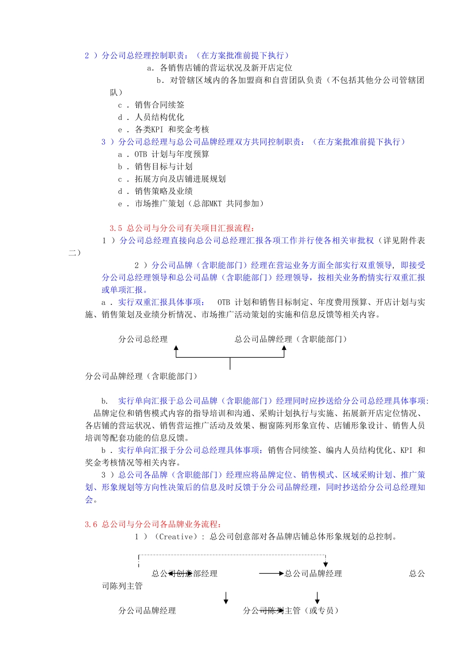 总公司与分公司经营管理职责与流程_第2页