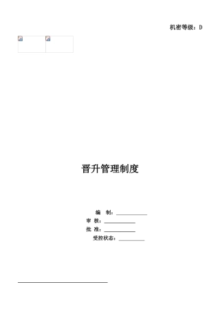 总公司晋升管理制度