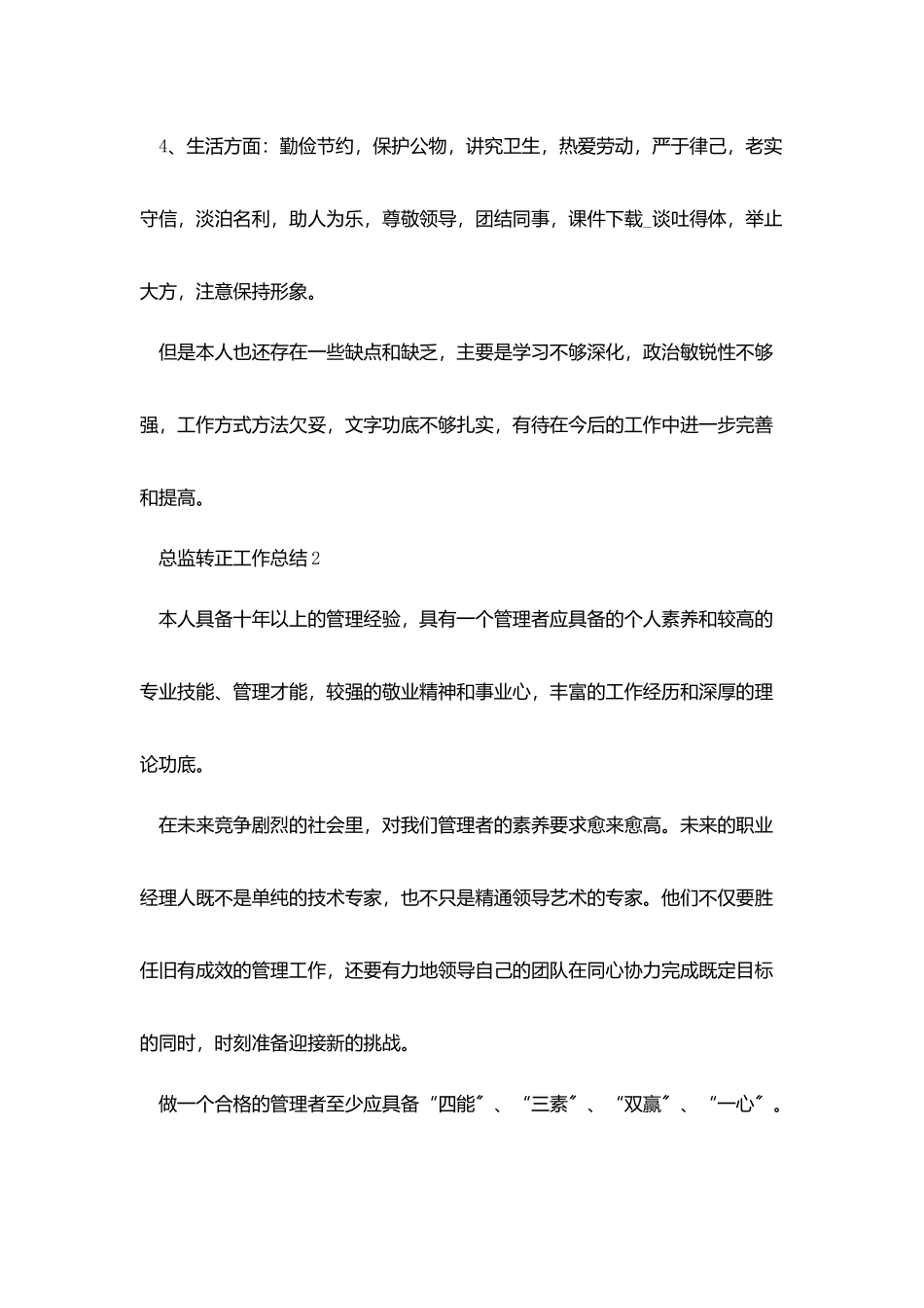 总监转正个人工作总结范文_第2页