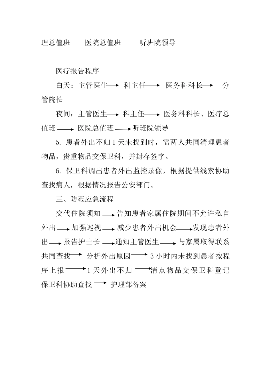 患者擅自离院时防范应急预案_第2页