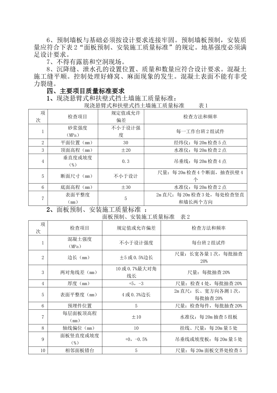 悬臂和扶壁式挡墙施工_第3页