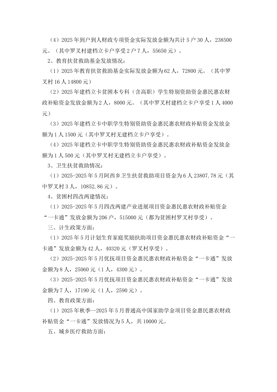 惠民惠农财政补贴资金一卡通自查报告_第3页