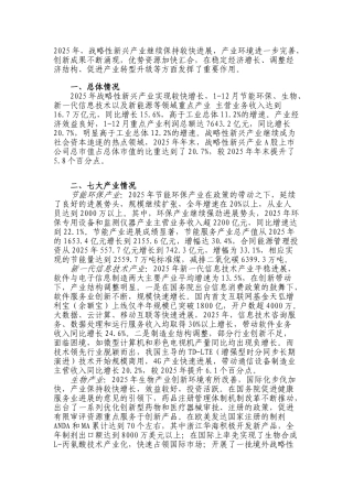 战略性新兴产业2025
