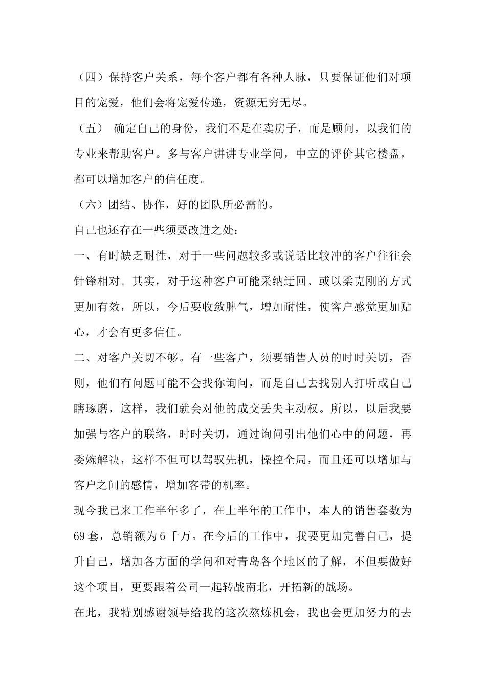 房产销售月度工作计划范文_第2页