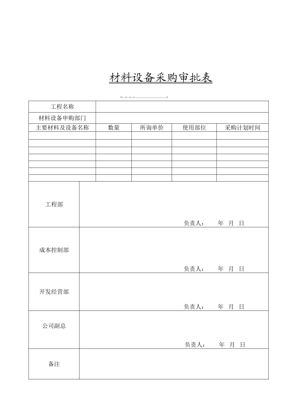 房地产工程管理表格_第2页