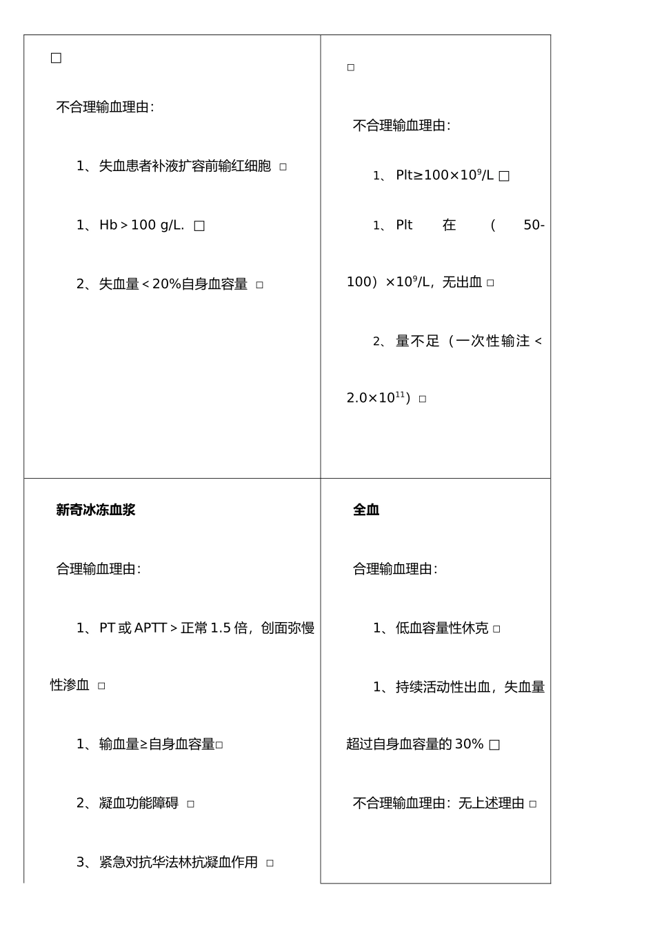 手术科室输血评估表_第3页