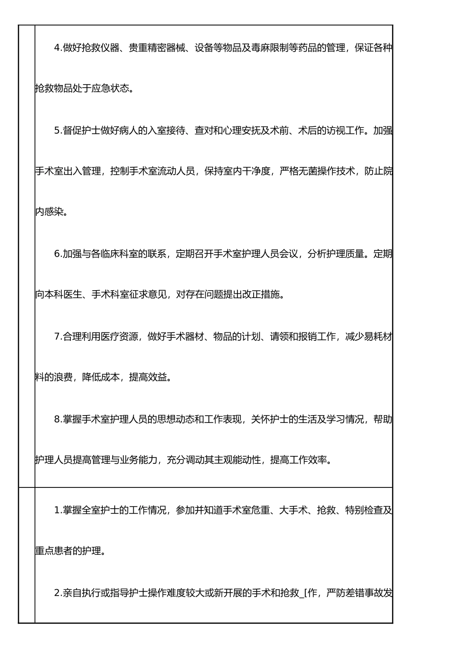 手术麻醉科护士长说明书_第2页