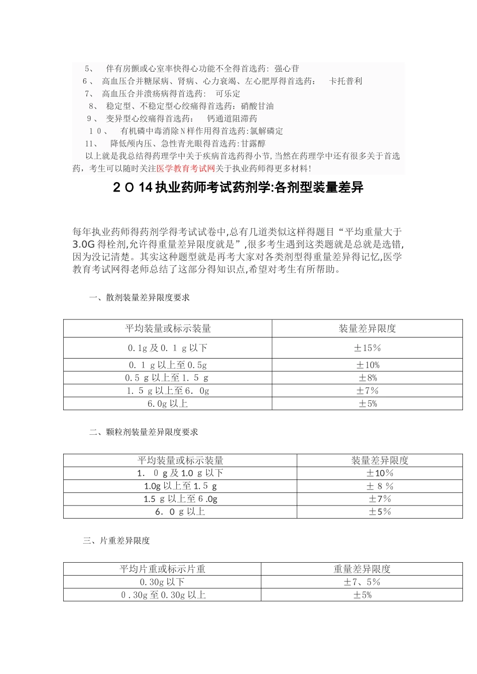 执业药师考试复习材料_第2页