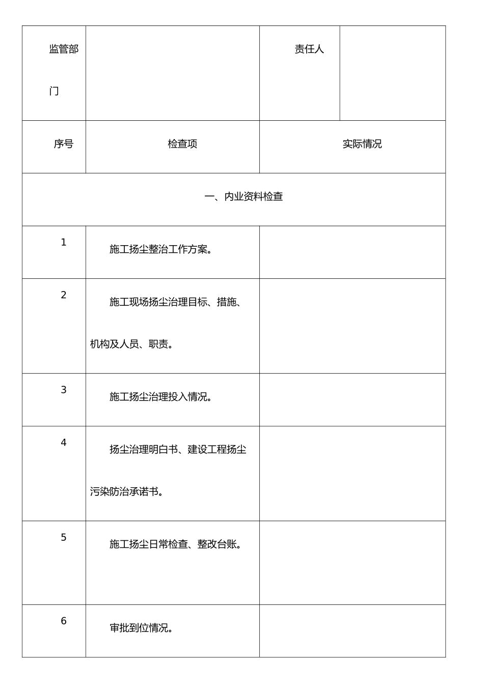 扬尘治理检查表_第2页