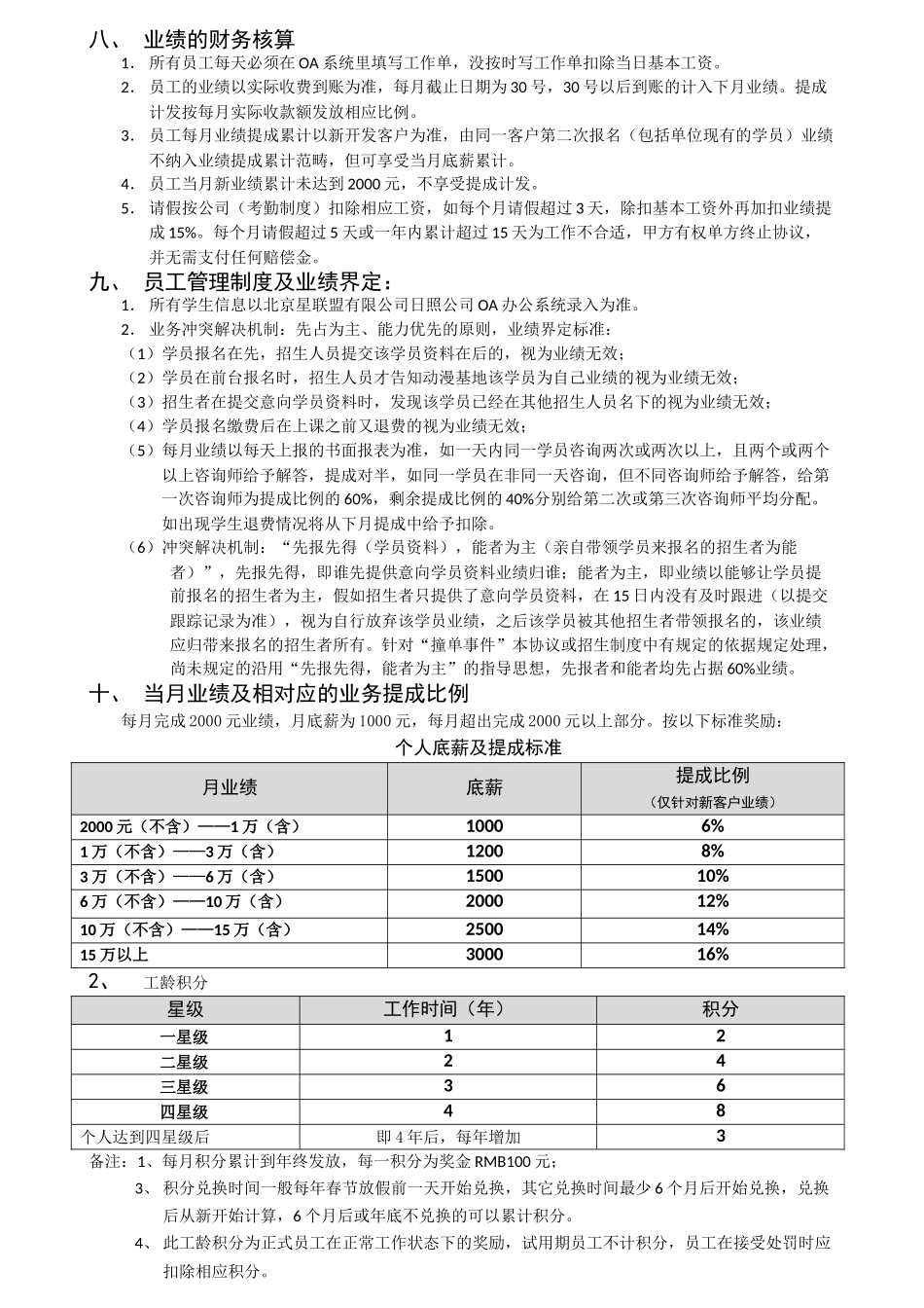 招生组员待遇及提成协议_第2页