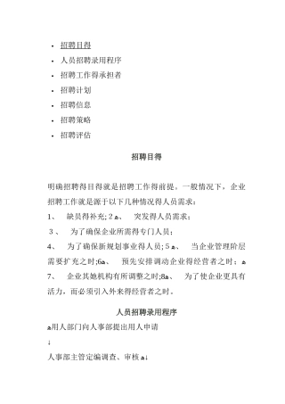 招聘计划与招聘策略