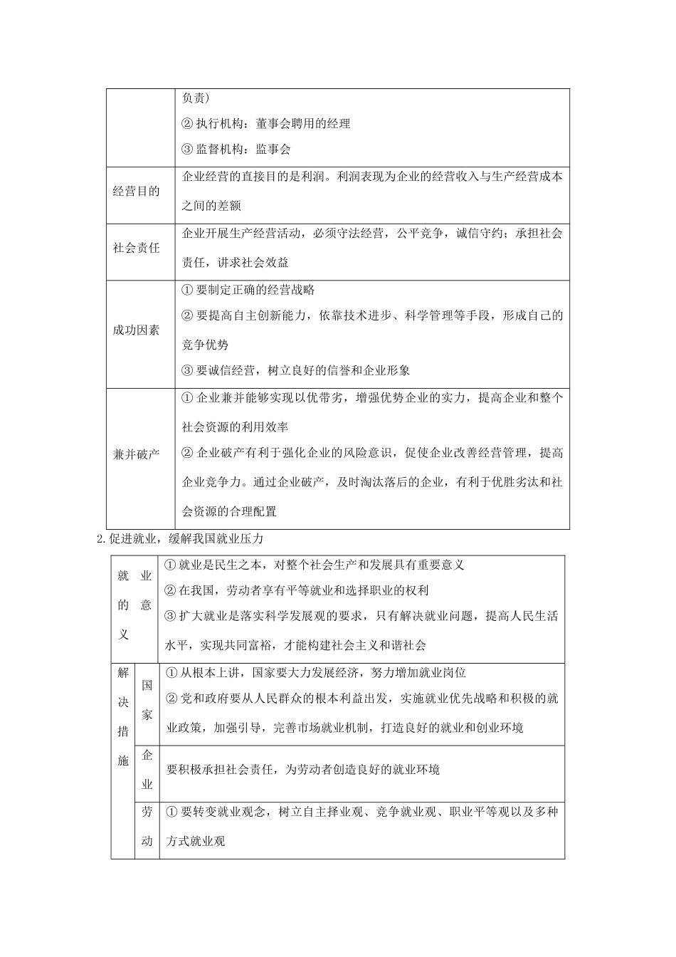 高考政治二轮复习 专题02 生产、劳动与经营教学案（含解析）-人教版高三全册政治教学案_第3页