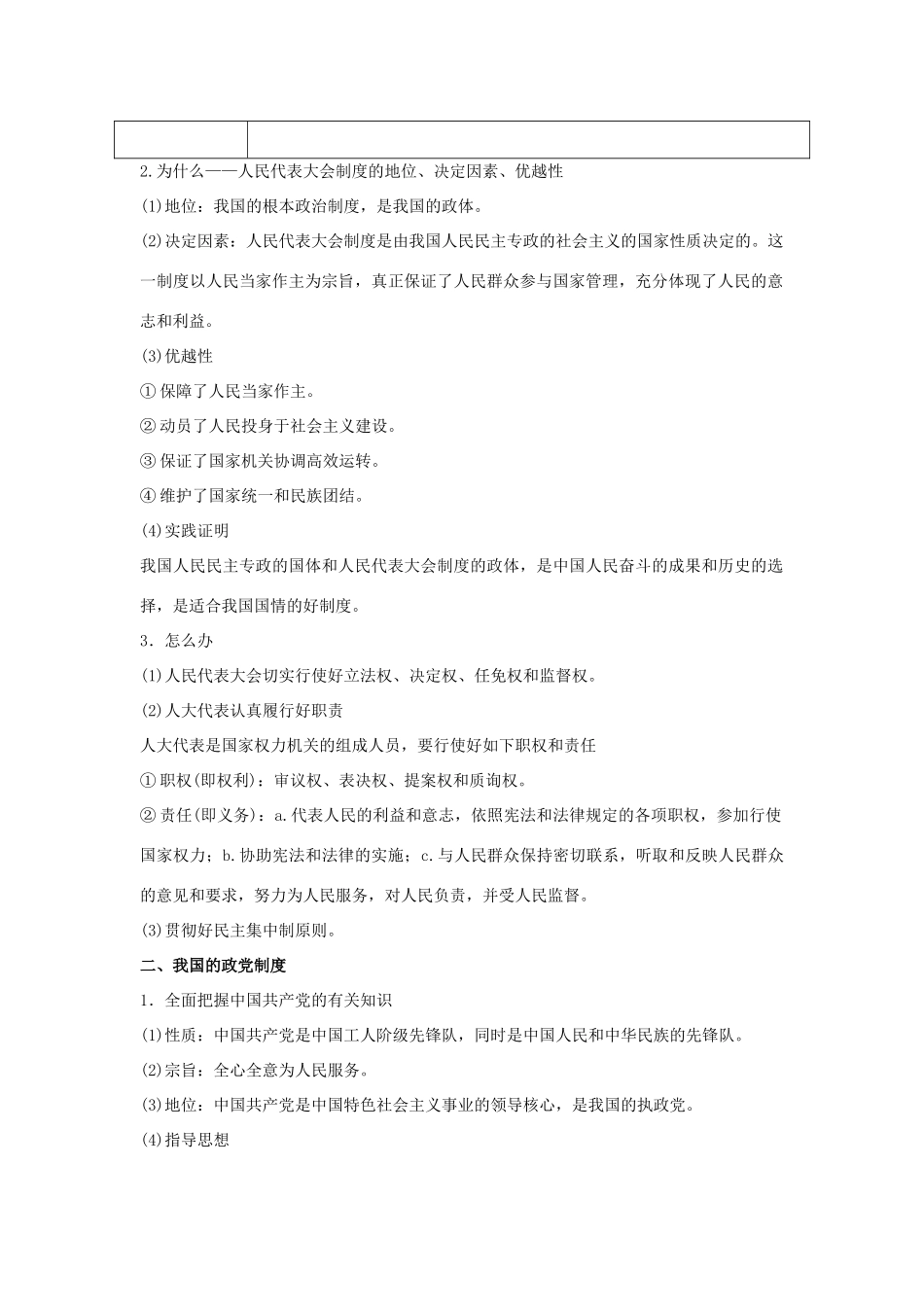 高考政治二轮复习 专题06 发展社会主义民主政治讲学案（含解析）-人教版高三全册政治学案_第2页