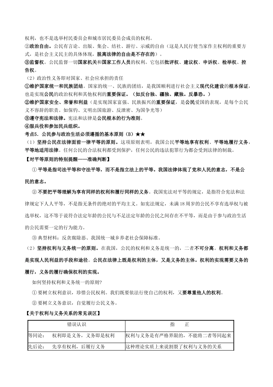 高考政治二轮复习 专题14 政治生活抢分策略讲学案（含解析）-人教版高三全册政治学案_第2页