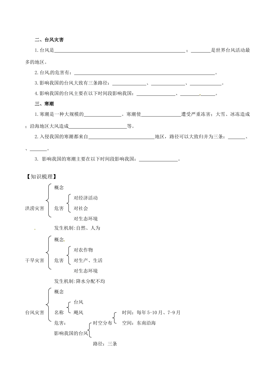 高中地理：22《气象灾害》学案鲁教版选修5_第2页