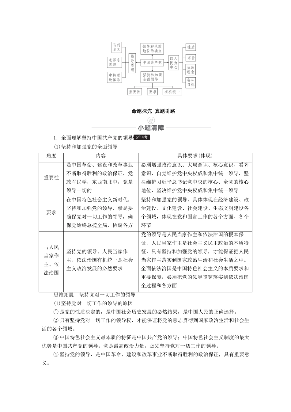 高考政治一轮复习 模块2 政治生活 第3单元 发展社会主义民主政治 第5课 中国特色社会主义最本质的特征教学案-人教版高三全册政治教学案_第2页