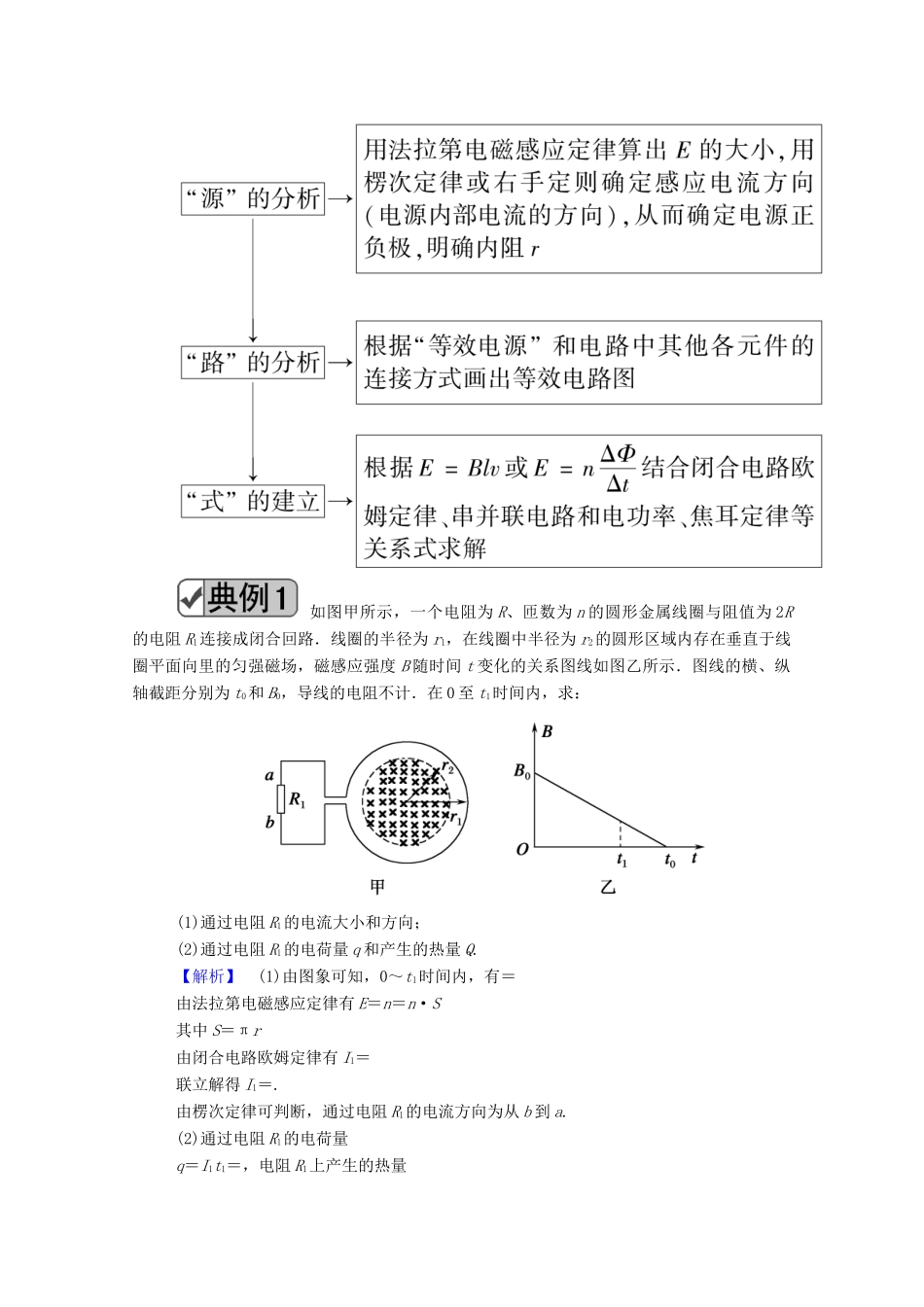 高考物理一轮复习 第十单元 电磁感应 专题十 电磁感应规律的综合应用（一）学案 新人教版-新人教版高三全册物理学案_第2页