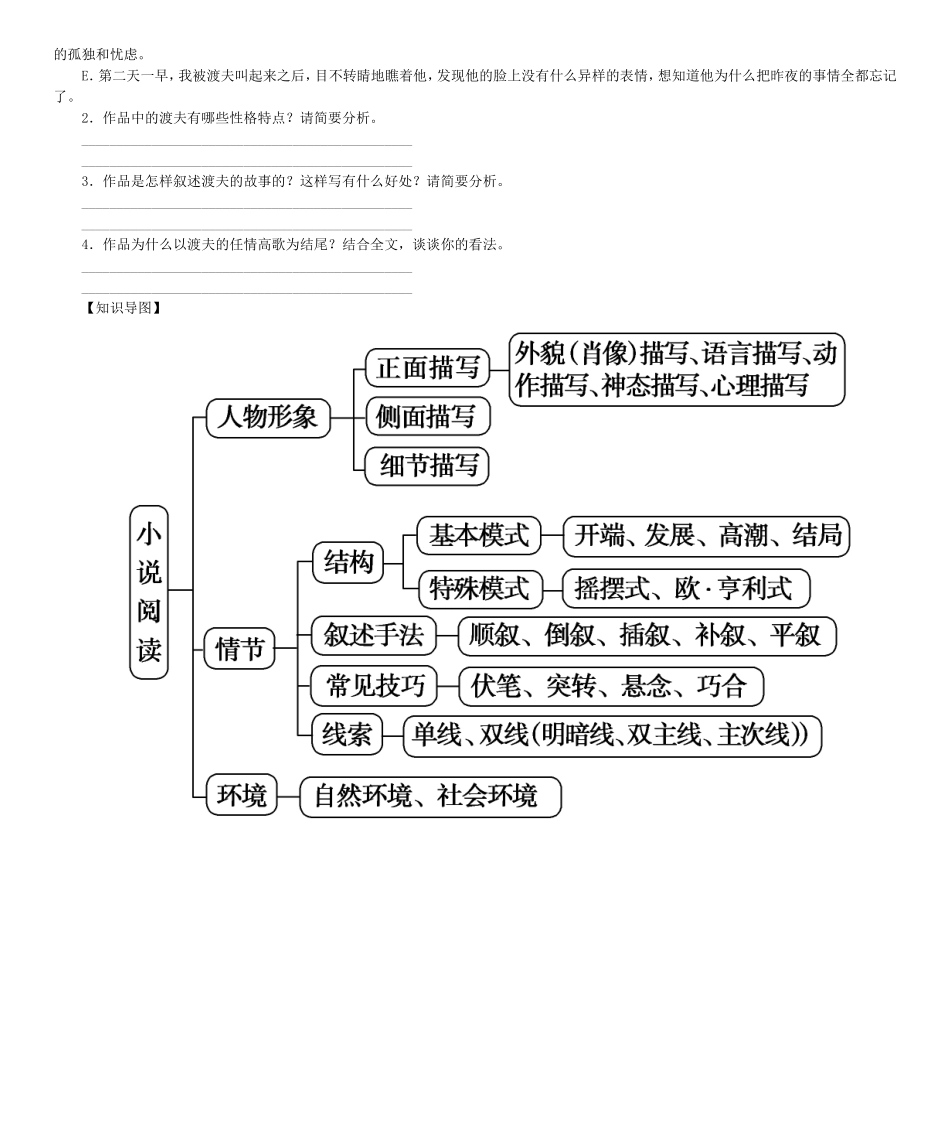 高考总动员高考语文一轮总复习 专题11 文学类文本阅读学案-人教版高三全册语文学案_第3页