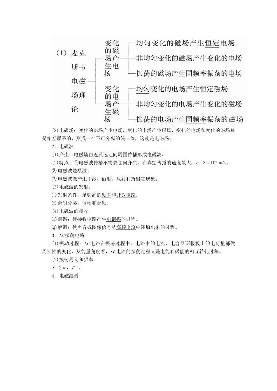 高考物理一轮复习 第十五章 光 电磁波与相对论 第2讲 光的波动性 电磁波 相对论简介学案-人教版高三全册物理学案_第2页