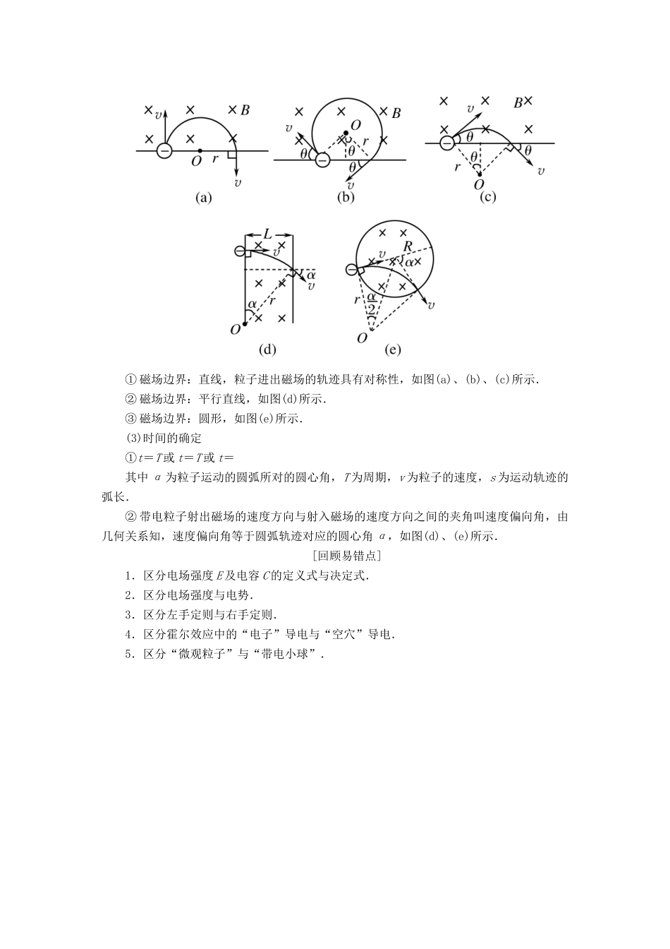 高考物理二轮复习 考前第6天 电场和磁场学案-人教版高三全册物理学案_第3页