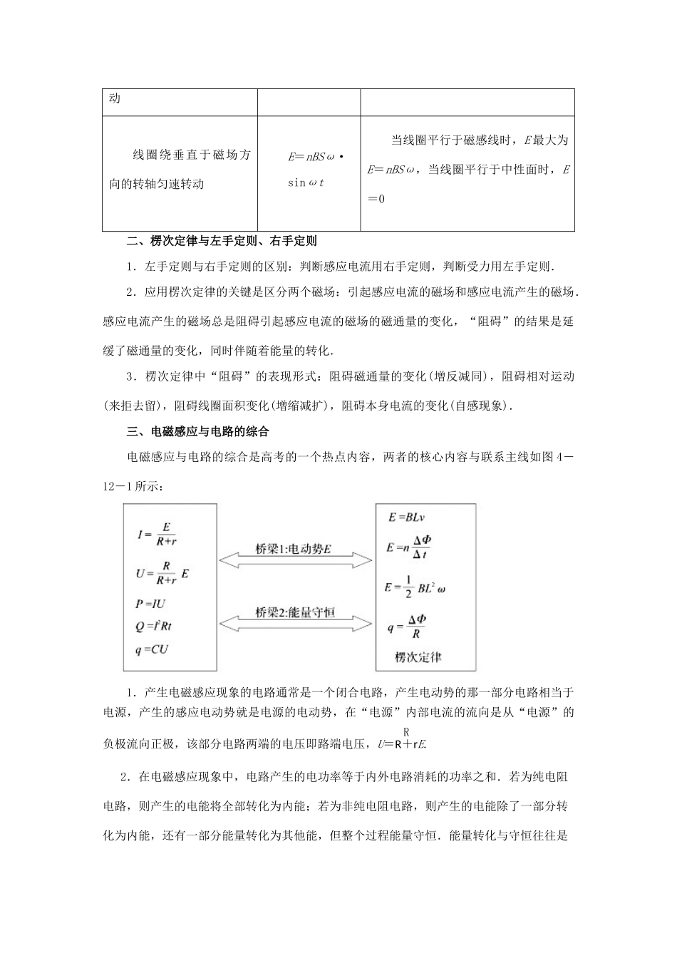 高考物理二轮复习 专题09 电磁感应定律及综合应用教学案-人教版高三全册物理教学案_第2页