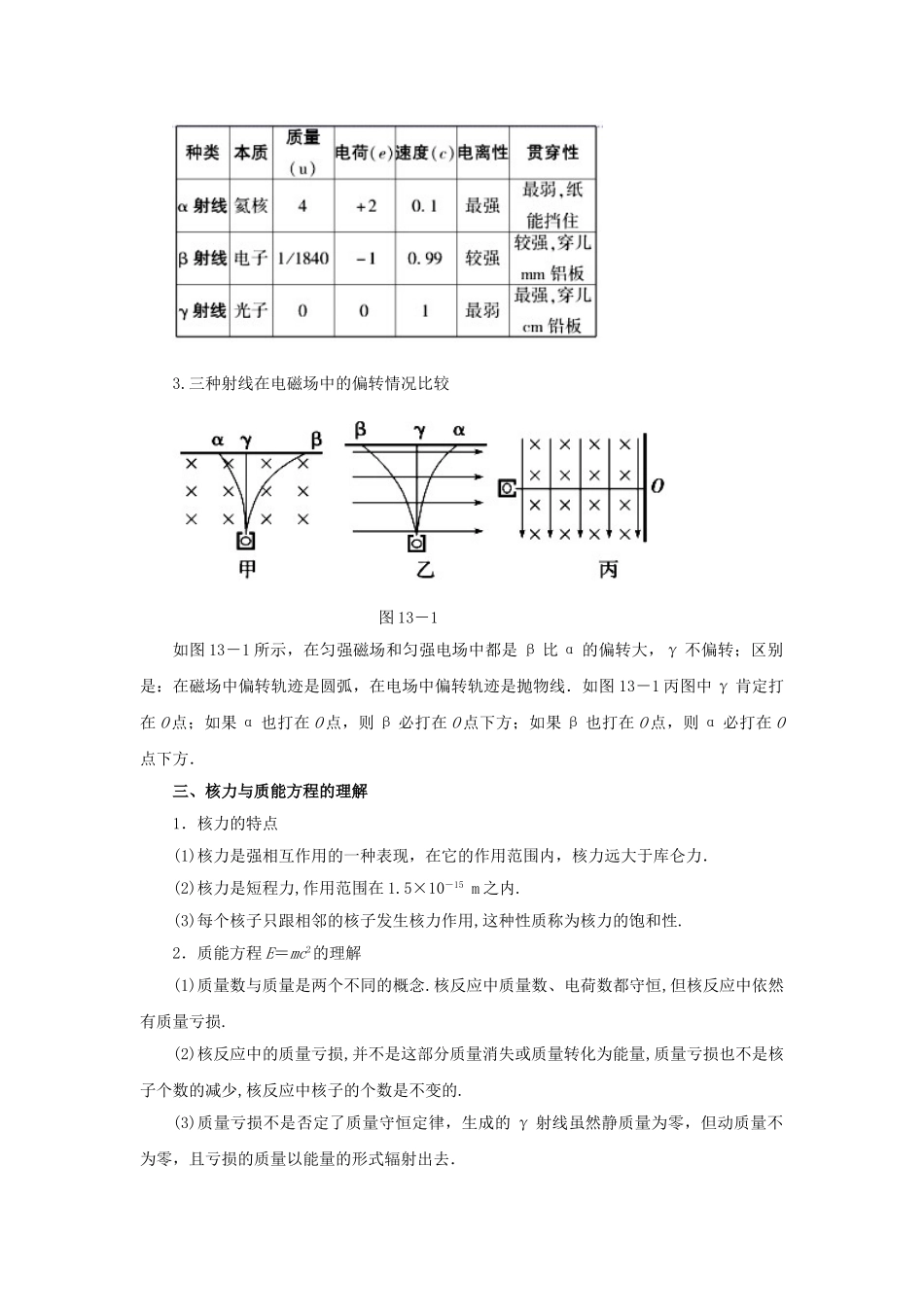 高考物理二轮复习 专题10 近代物理初步教学案-人教版高三全册物理教学案_第3页