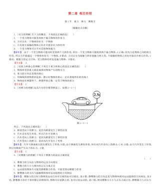 高考物理一轮复习 第二章 相互作用基础学案-人教版高三全册物理学案
