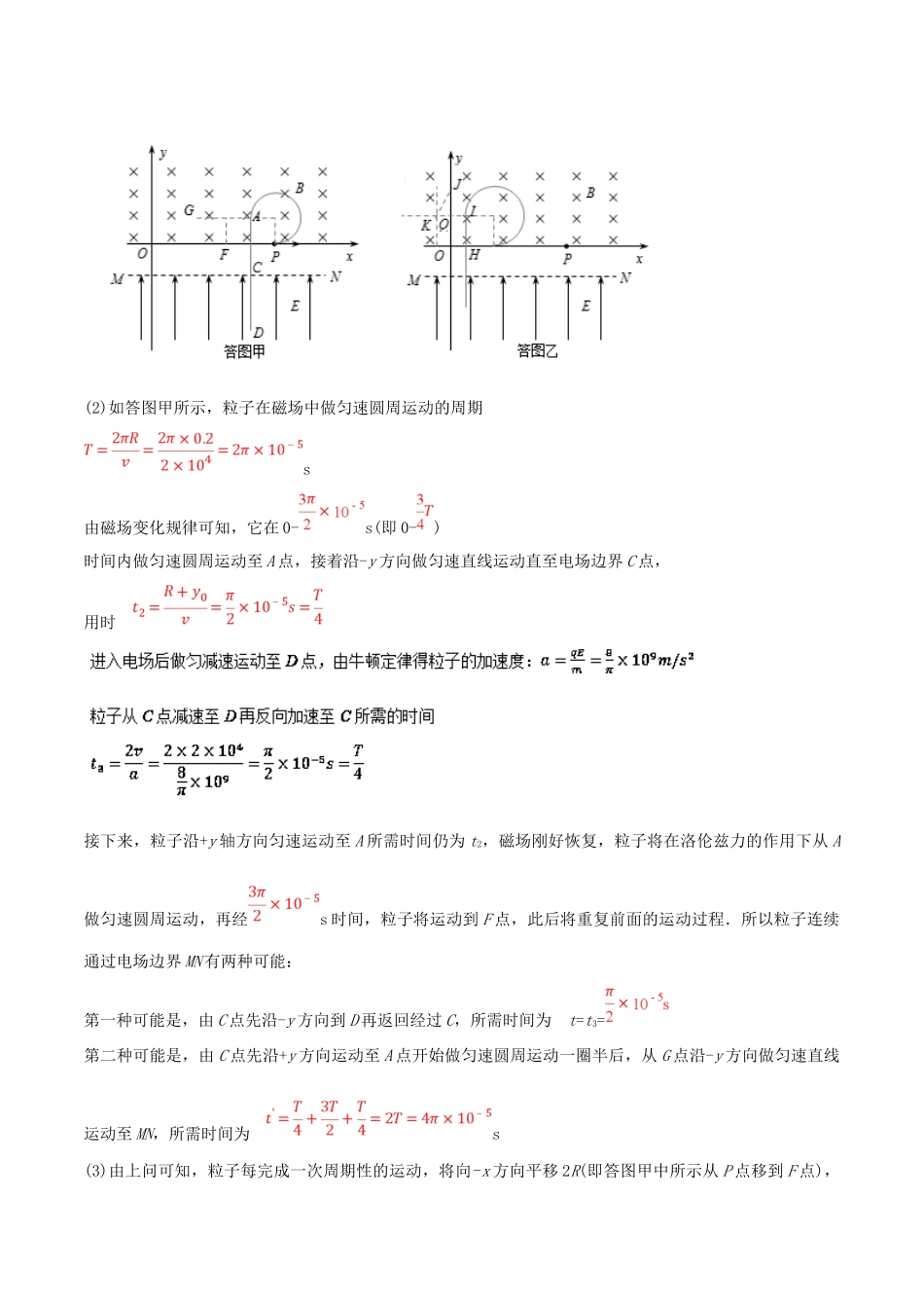 高考物理一轮复习 热点题型 专题3.7 带电粒子在交变场中的运动问题（2）学案-人教版高三全册物理学案_第2页