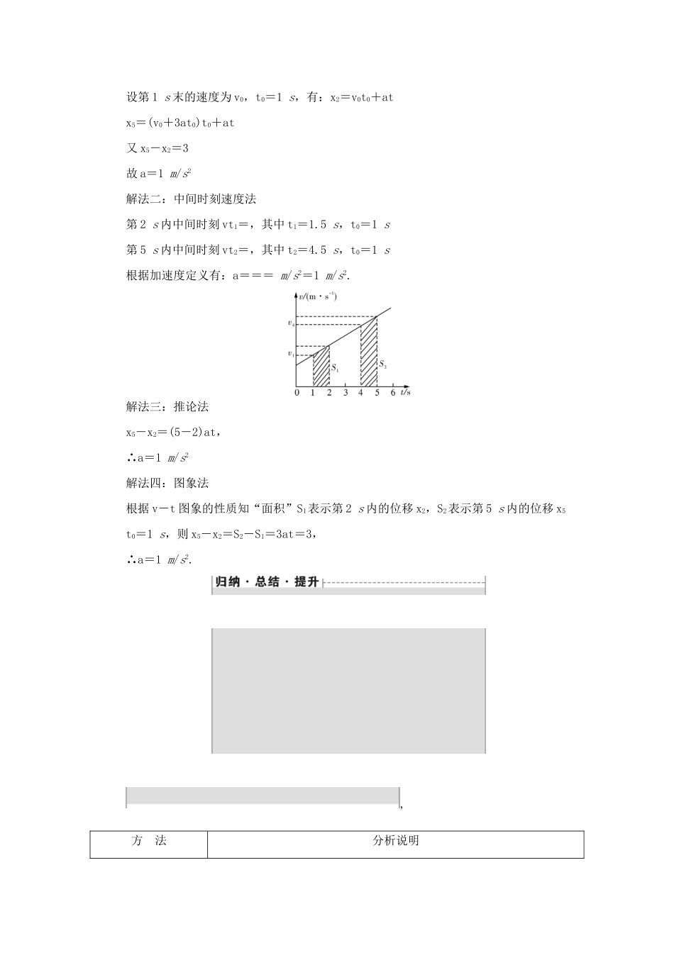 高考物理一轮复习 专题突破（一）匀变速直线运动问题多种解法学案-人教版高三全册物理学案_第2页