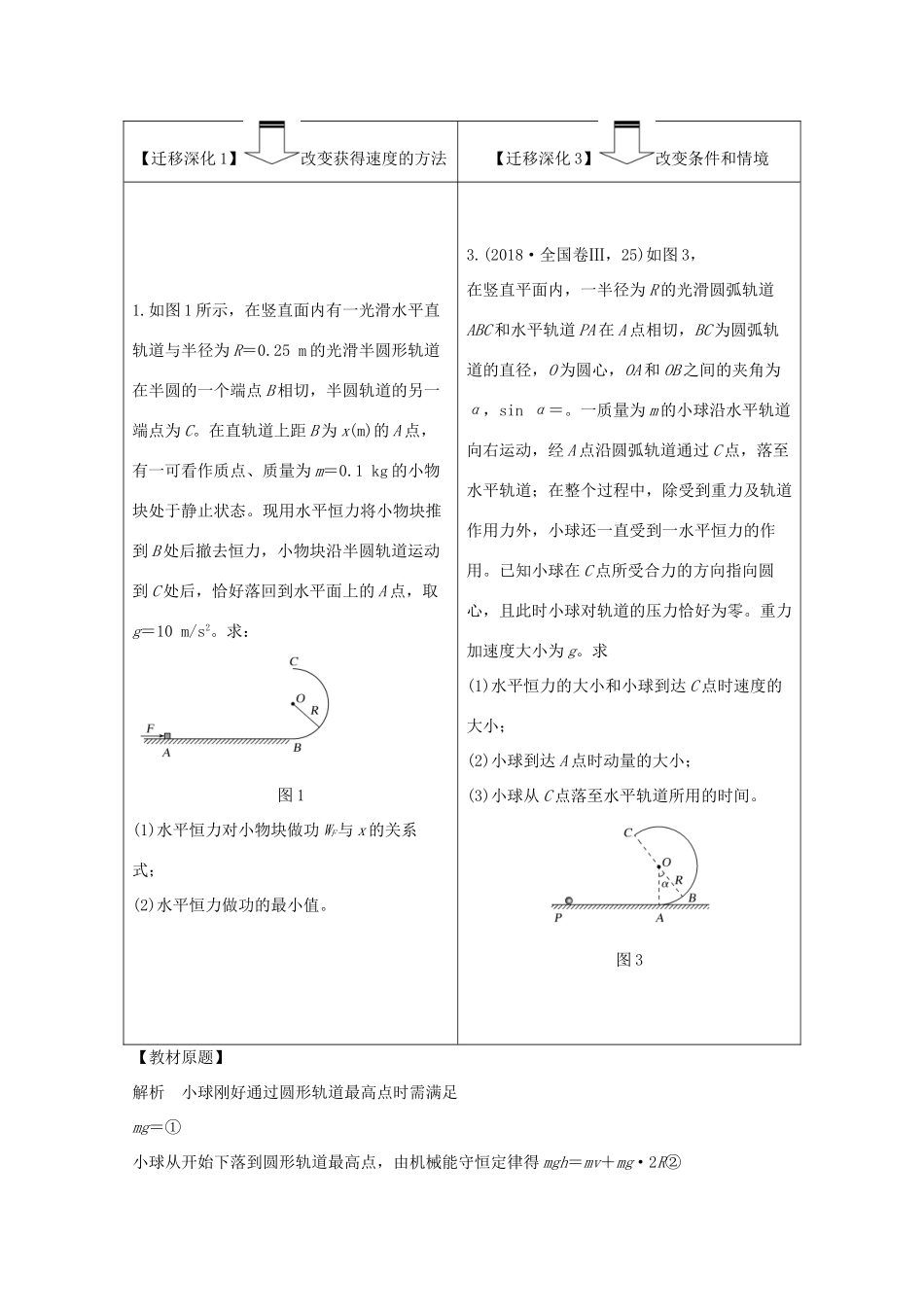 高考物理一轮复习 第五章 机械能 从教材走向高考学案作业（含解析）新人教版必修2-新人教版高三必修2物理学案_第2页