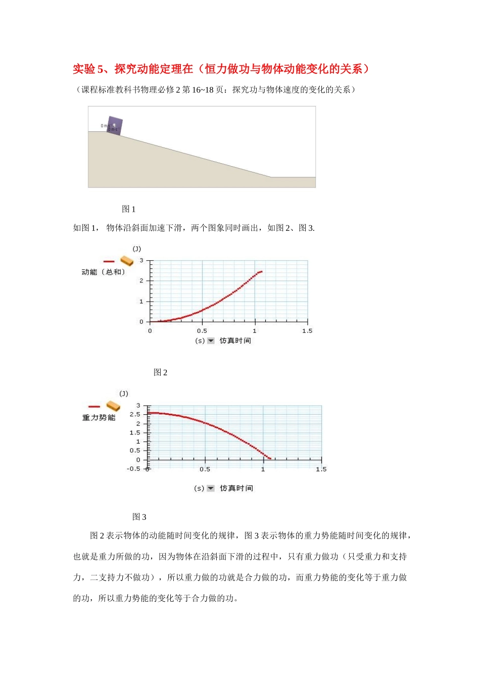 高考物理实验5 探究动能定理素材_第1页